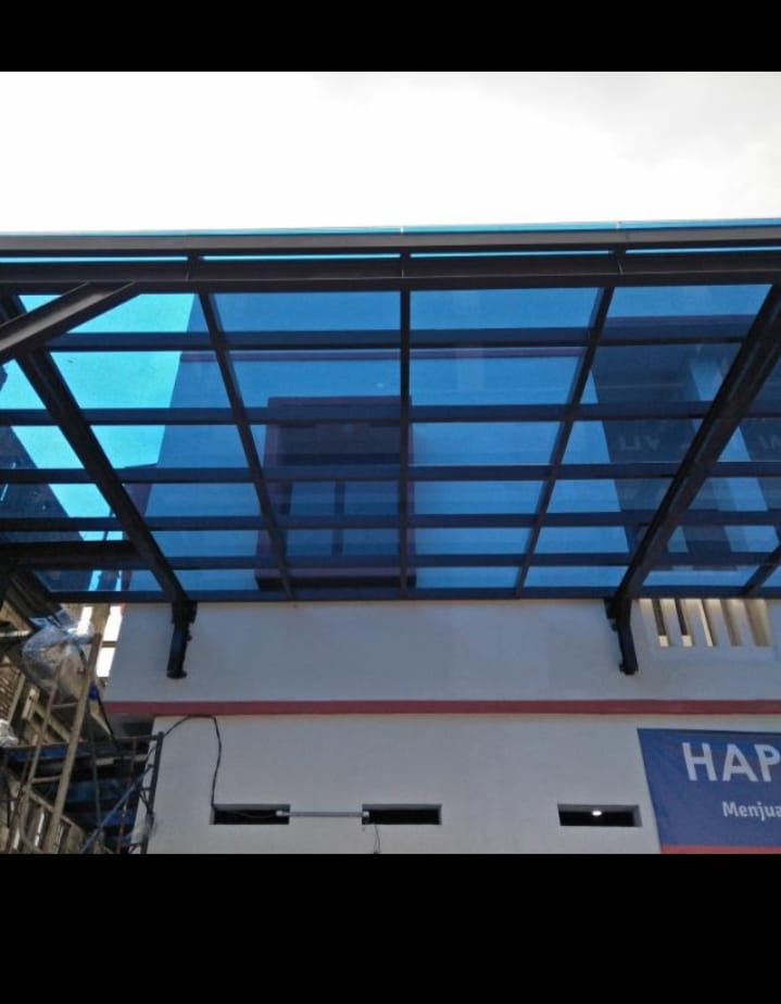Kaca Film Kanopi Biru